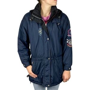 OBERMEYER AUSTIN EMBROIDERED FLORAL SNOWFLAKE WINTER SNOW SKI JACKET